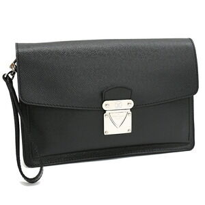 Louis Vuitton Veraiya Clutch Bag Shoulder Taiga Ardoise Charcoal Black